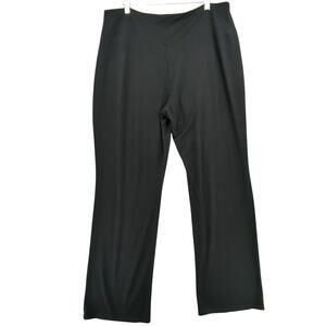 J Jill Pants Womens Large Black Barely Bootcut Smooth Fit Pull On Workwear